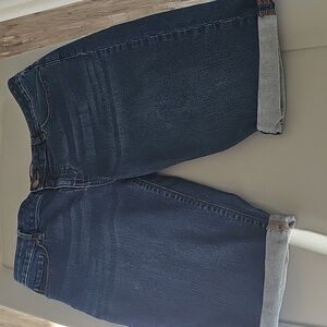 Dark Blue Denim Shorts Size 12
